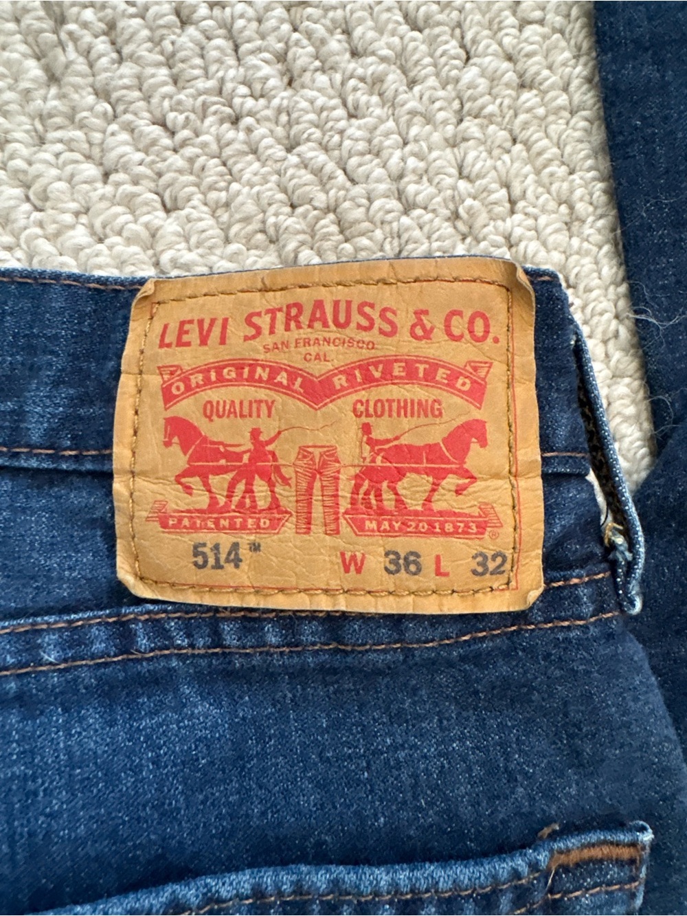 Levi's Women's Straight Leg Jeans - Dark Blue Denim